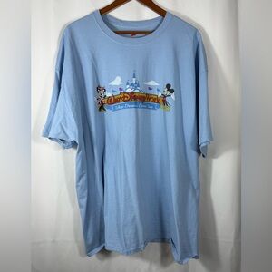 Vintage Walt Disney World Unisex Adult 3X Mickey & Minnie Graphic Tee